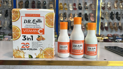 DR. Queen 3-in-1 Skin Polish Pack - Whitening, Brightening & Glow Kit