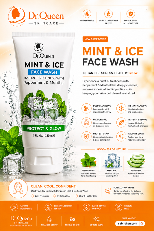 Dr. Queen Mint & Ice Face Wash | Cooling Oil-Control Cleanser